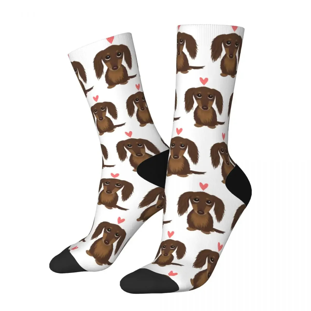 Super Soft Dachshund Printed Stockings