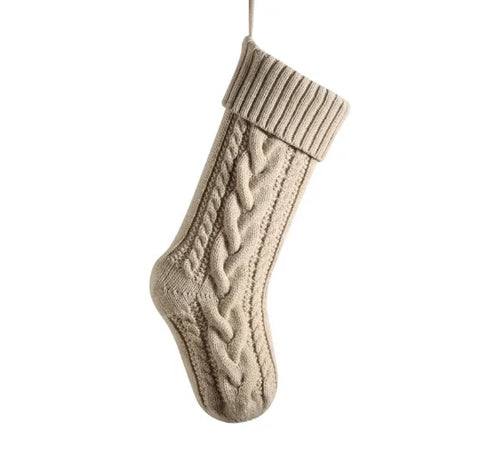 Classic Knitted Christmas Stocking