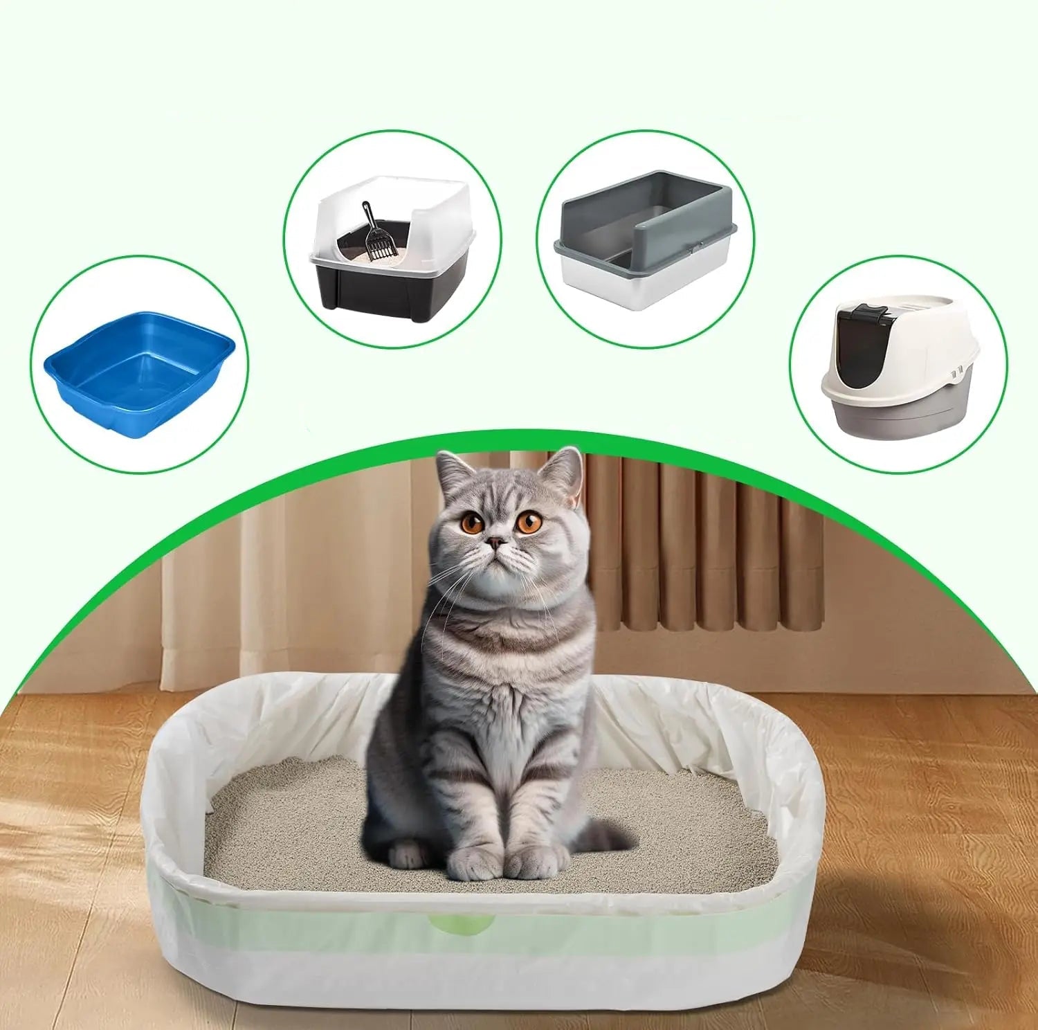 Jumbo Roll Box Cat Litter Box Liners