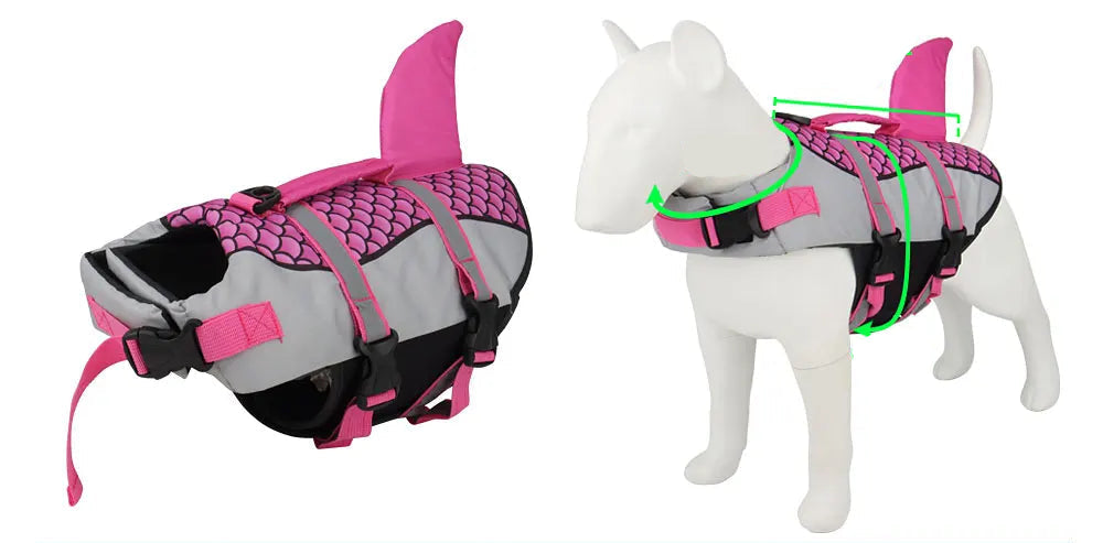 Scales Shark Life Jacket for Dogs