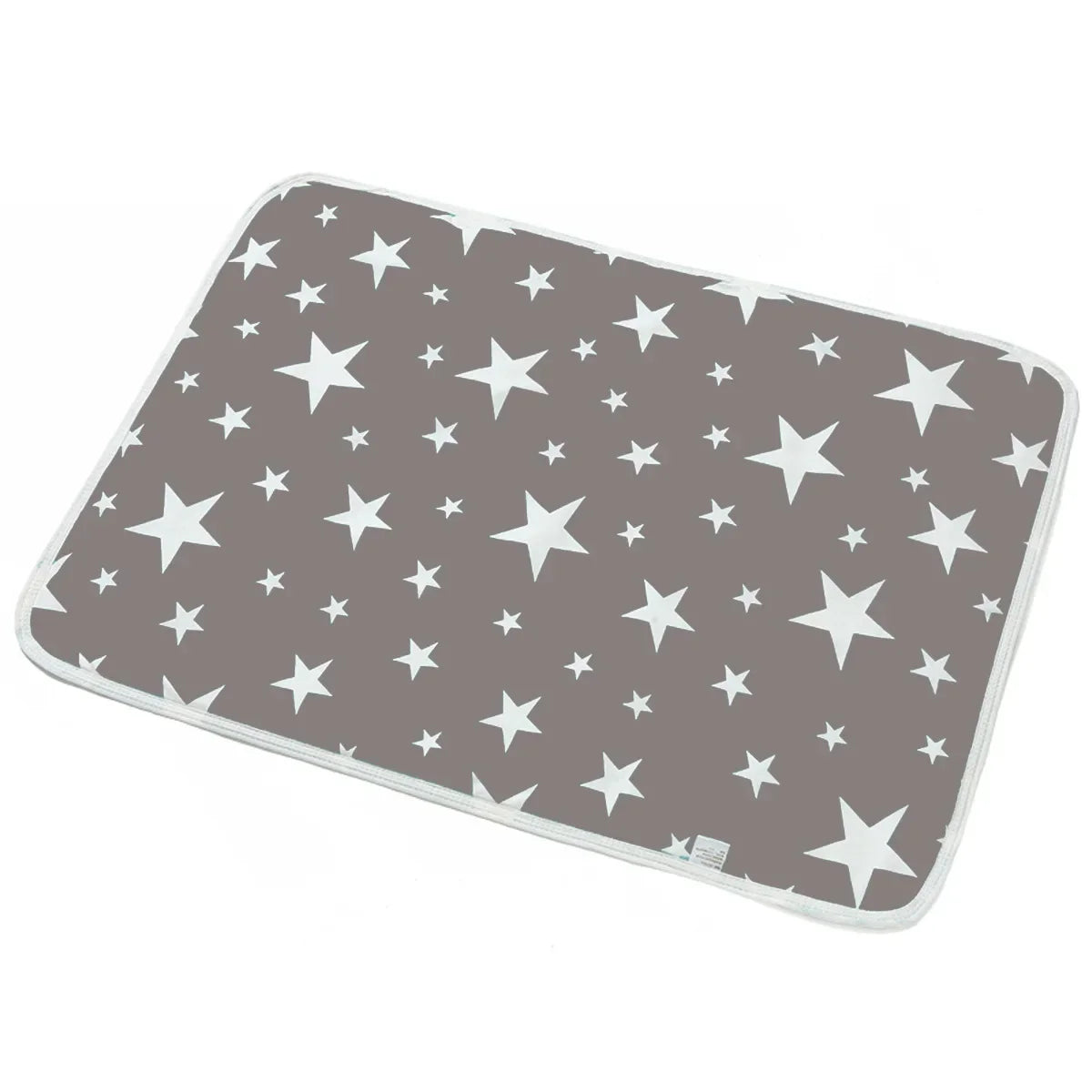 Washable Dog Pee Pad in Grey Star pattern