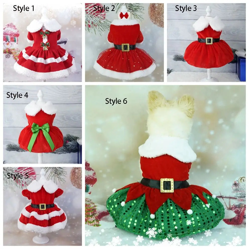 Santa Christmas Dress for Dogs and Cats