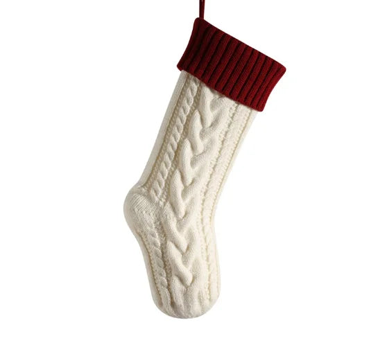 Classic Knitted Christmas Stocking