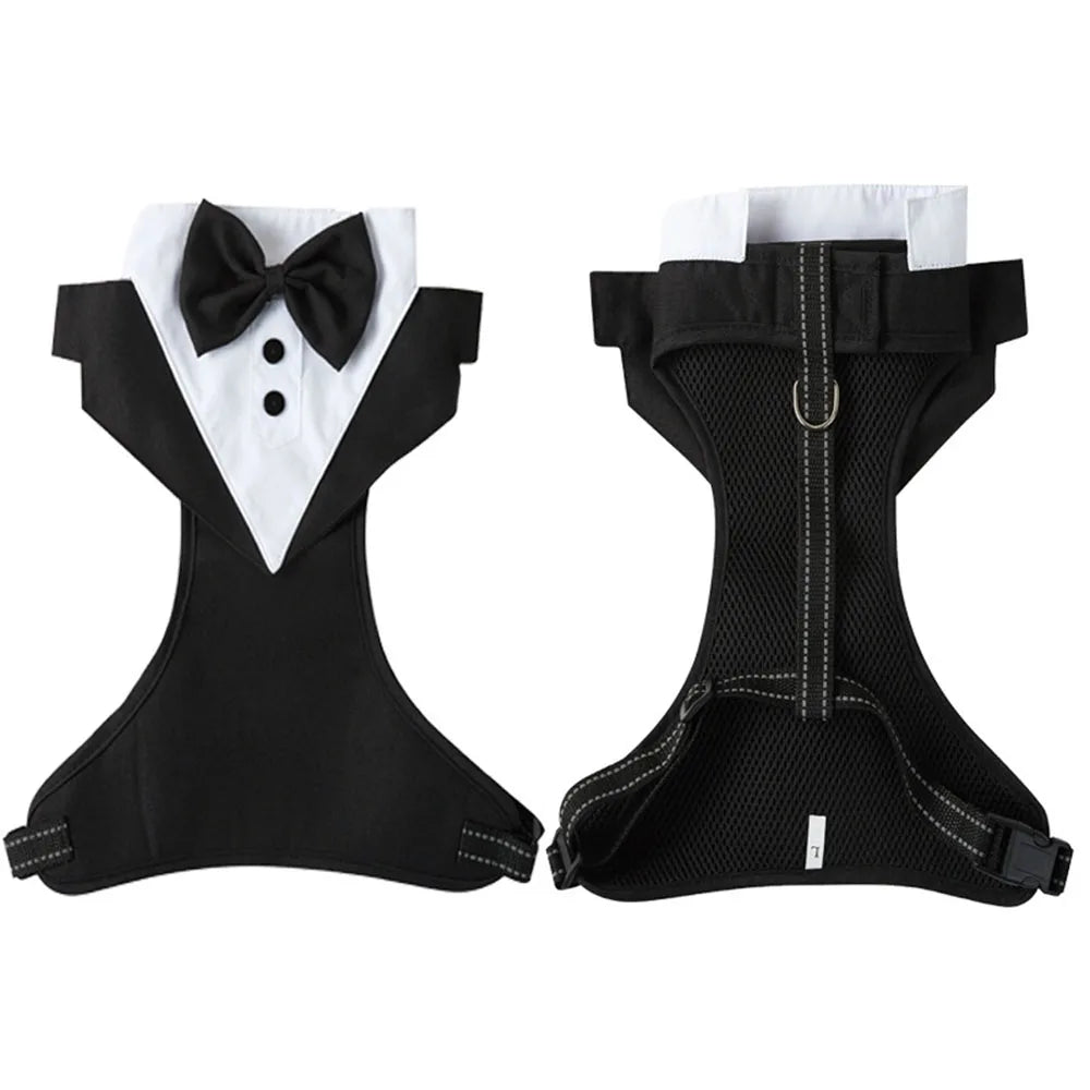 Dog Tuxedo Formal Vest Suit
