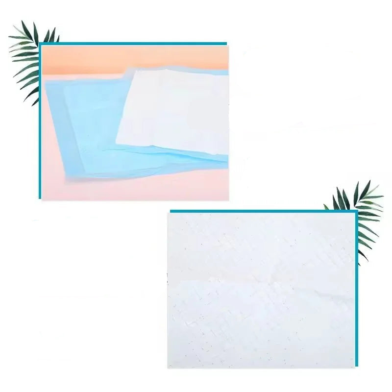 Blue Absorbent Pet Training Pads photographed up close