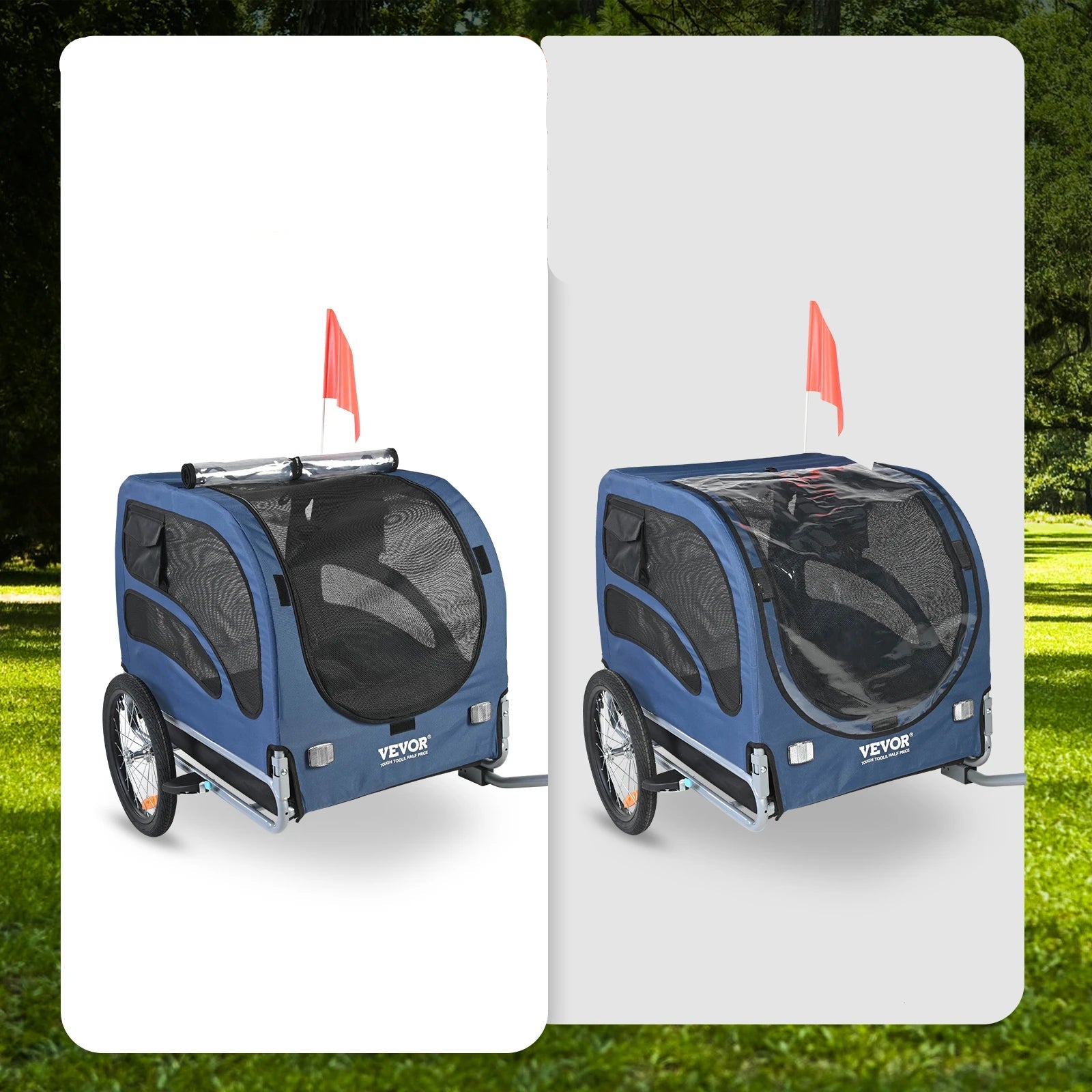 Pet Collapsible Bicycle Cart