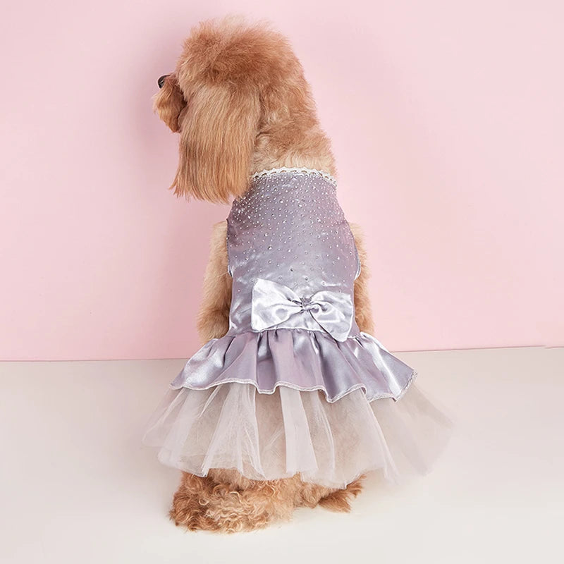 Pet Dress Apparel Lace Skirt