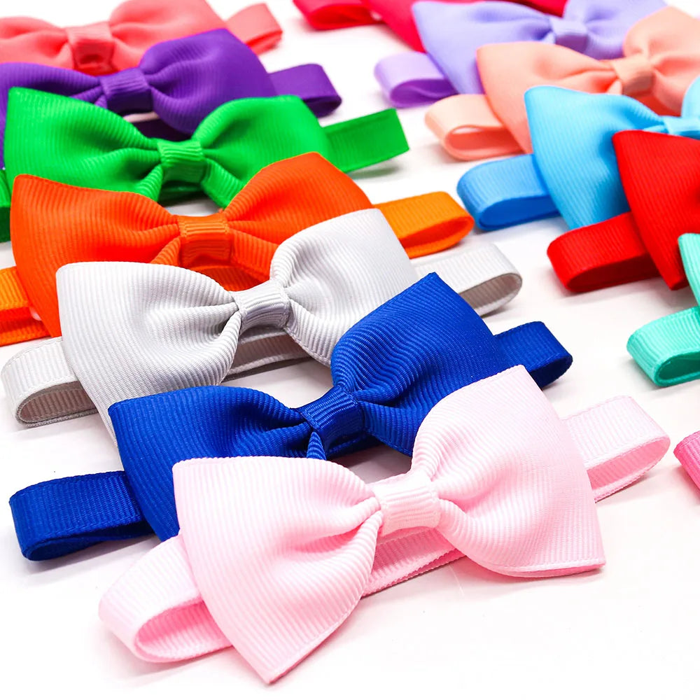 10pcs Dog Bowtie Collar Set