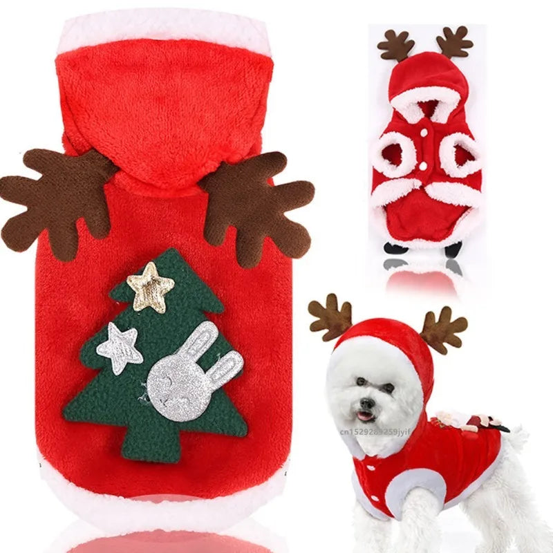 Christmas Santa Costume for Dogs and Cats