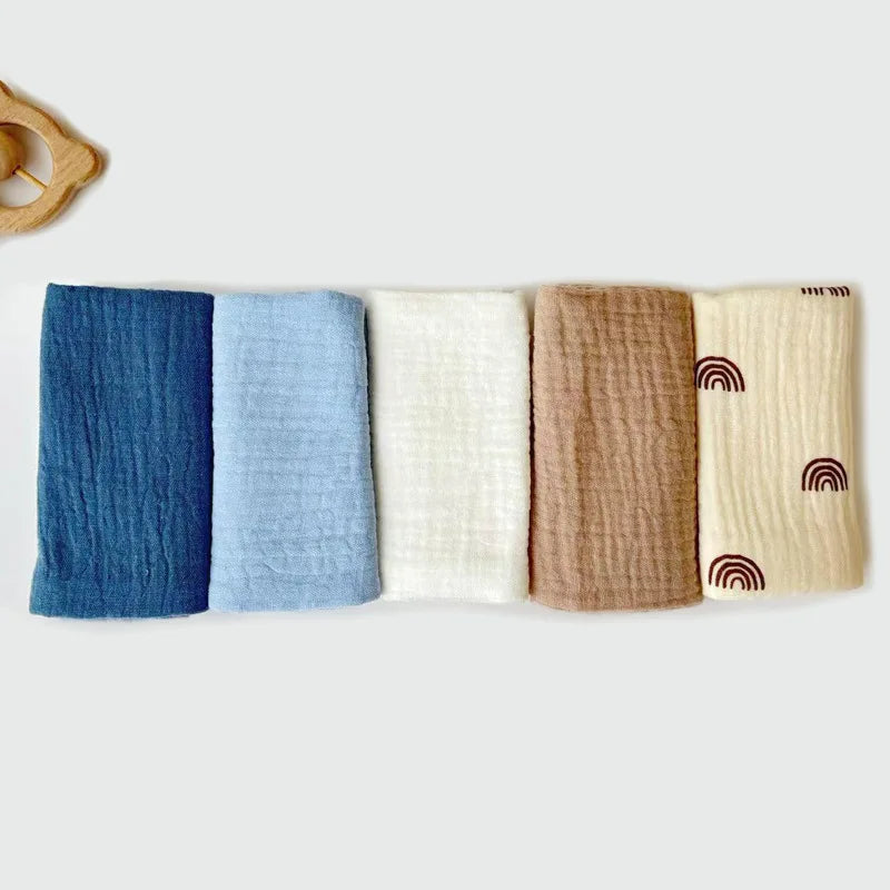 Soft Cotton Face Bath Handkerchief Towel Set shown from a different side