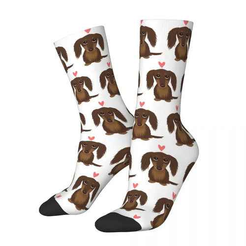 Super Soft Dachshund Printed Stockings available from RPBA Shop