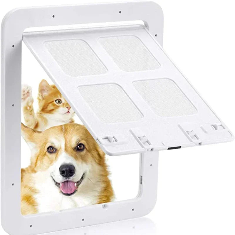 Lockable Magnetic Pet Door for Dogs and Cats