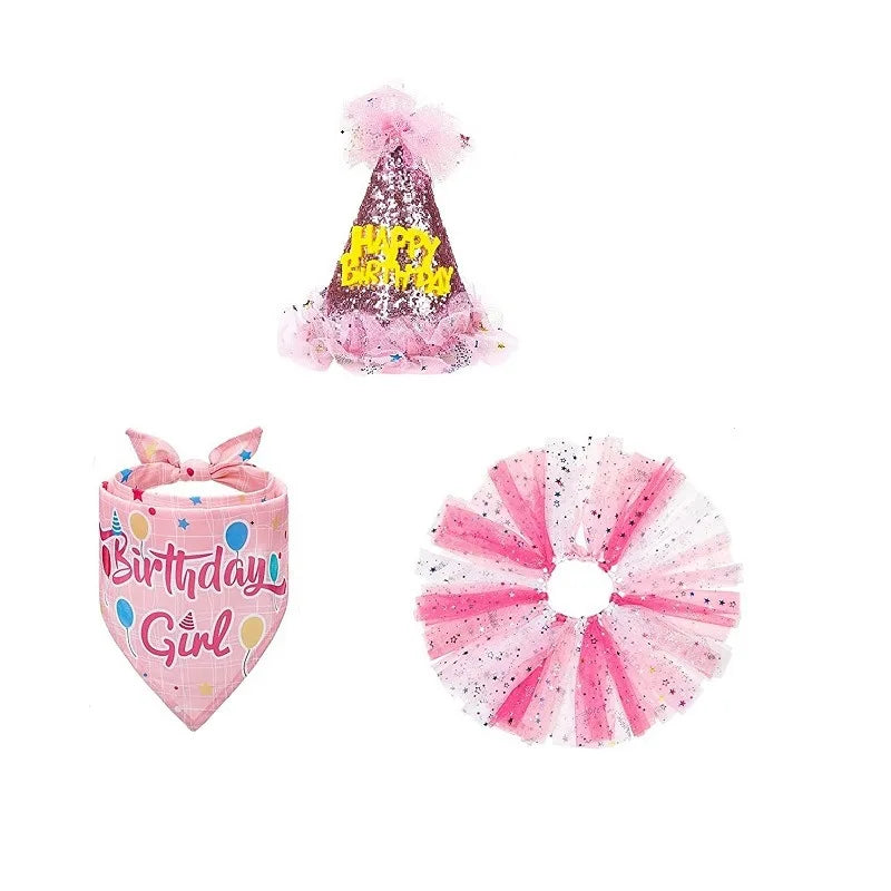 Girl Dog Birthday Set - Celebrate in Style!