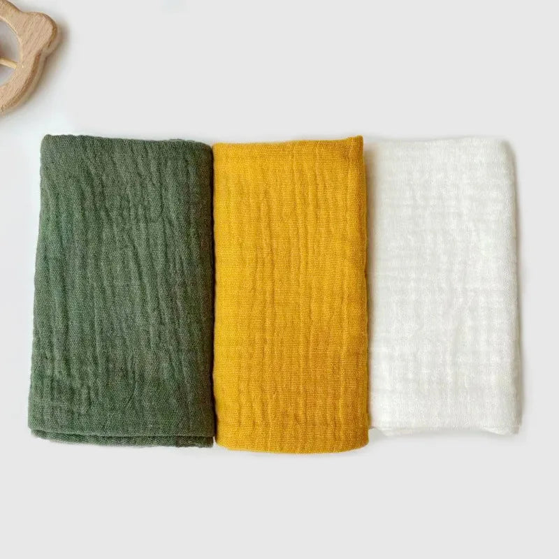 Soft Cotton Face Bath Handkerchief Towel Set seen from another angle