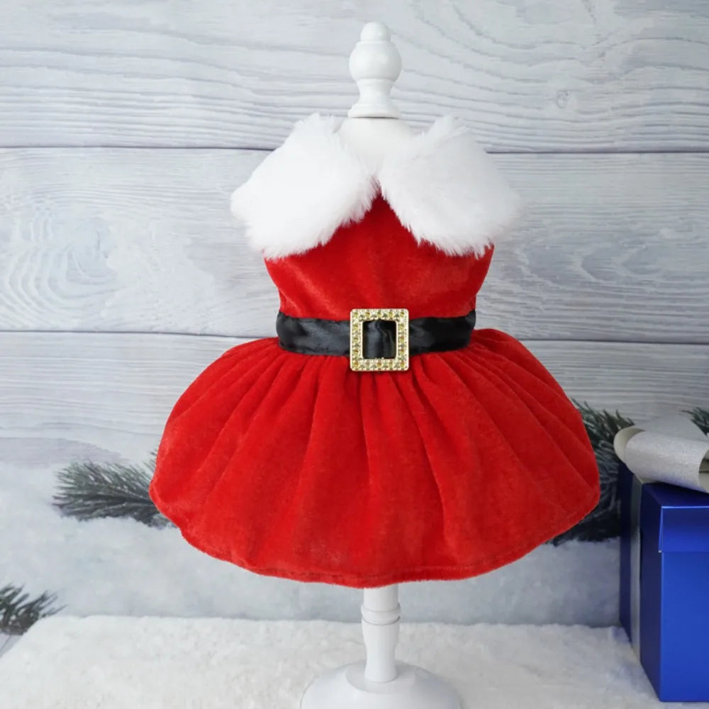 Santa Christmas Dress for Dogs and Cats