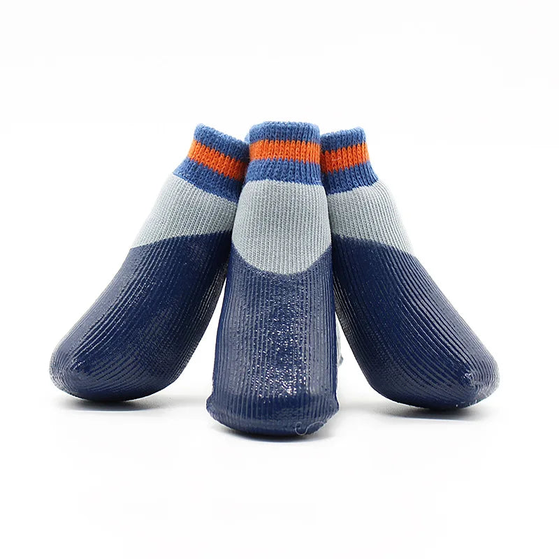 4pc Set Cotton Anti-Skid Dog Socks