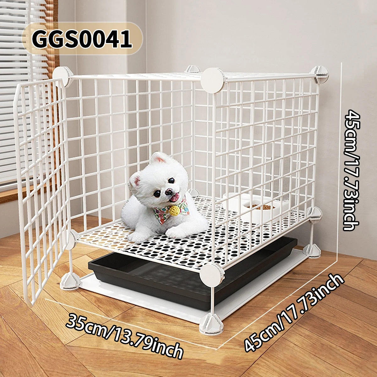Indoor Pet Cage with Toilet for Small Pets