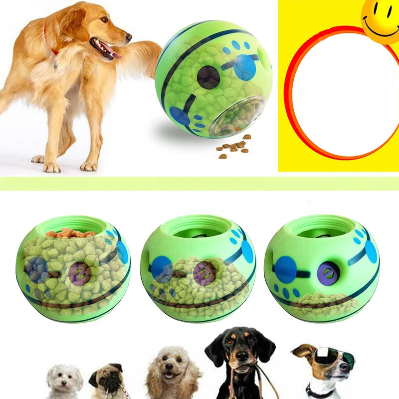 Pet Giggle Ball with Food Dispensing Treat