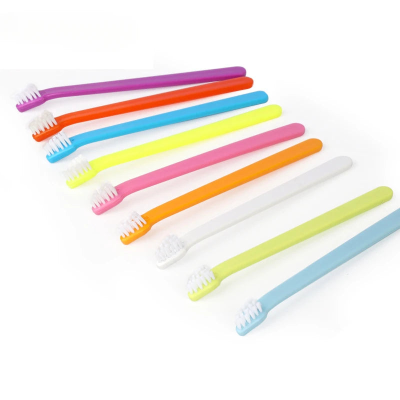 10 Pcs Colourful Pet Toothbrush