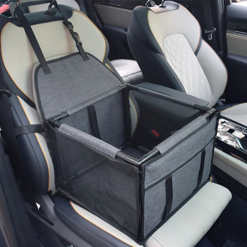 Car Travel Dog Seat Carrier in Dark Grey