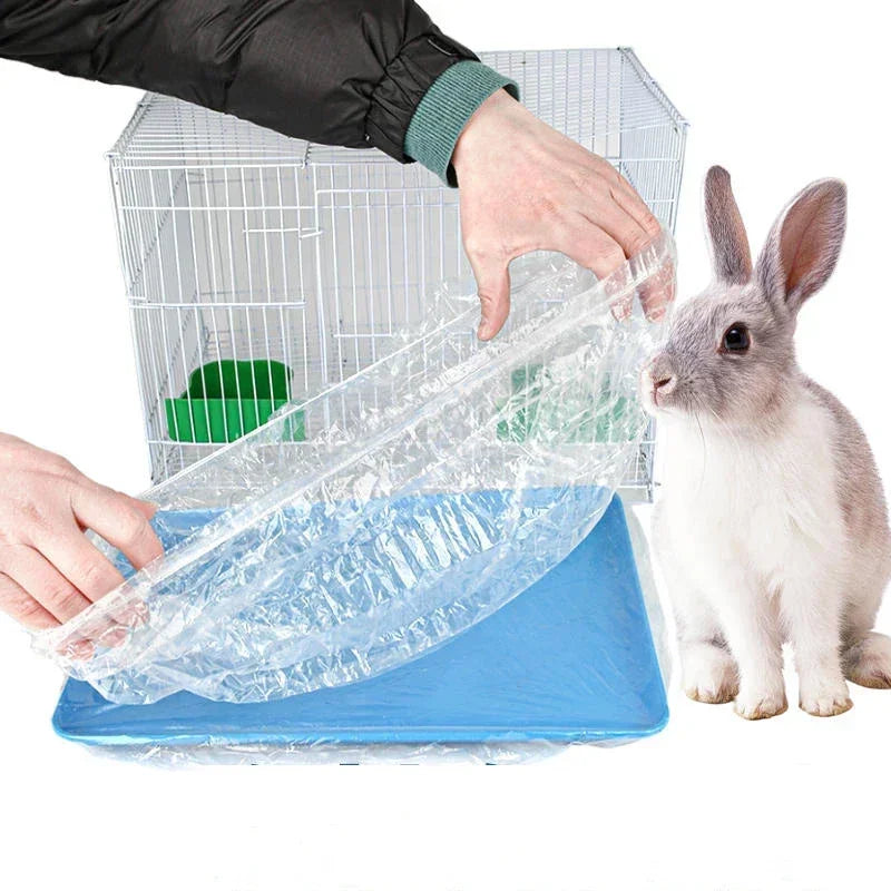 Pet Disposable Plastic Mat Cage Tray Cover