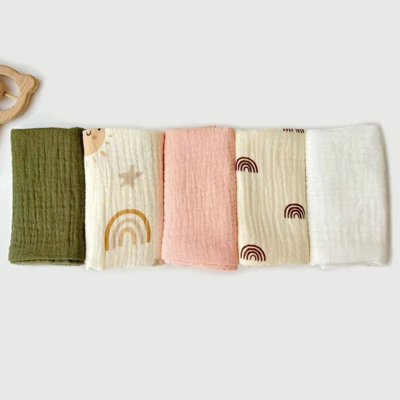 A further view of the Soft Cotton Face Bath Handkerchief Towel Set