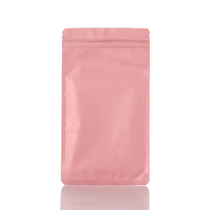 Double-Sided Metallic Flat Zip Bags