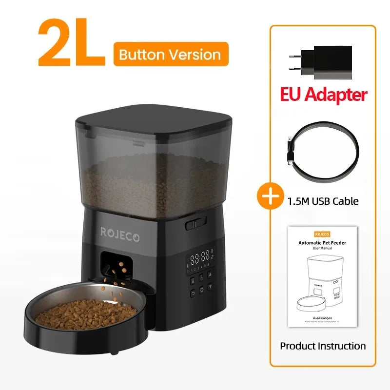 Smart Pet Feeder with Button Control