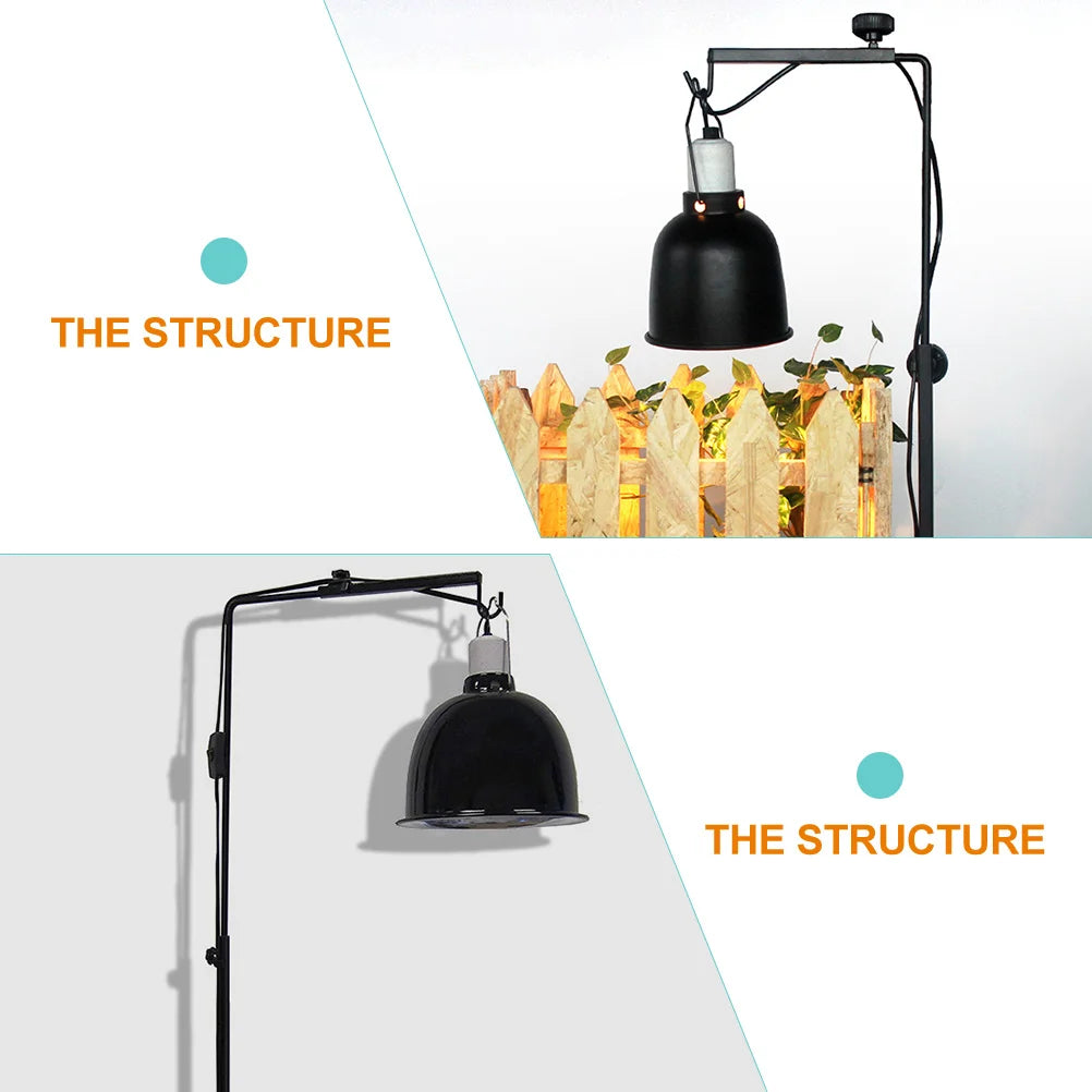 Reptiel Landing Lamp Stand-Verstelbare Floor Light Stand Beugel Metalen Lamp Ondersteuning voor Pet Reptielen Glas Terrarium Verwarming Licht Reptiel Landing Lamp Stand-Verstelbare Floor Light Stand Beugel Metalen Lamp Ondersteuning voor Pet Reptielen Glas Terrarium Verwarming Licht