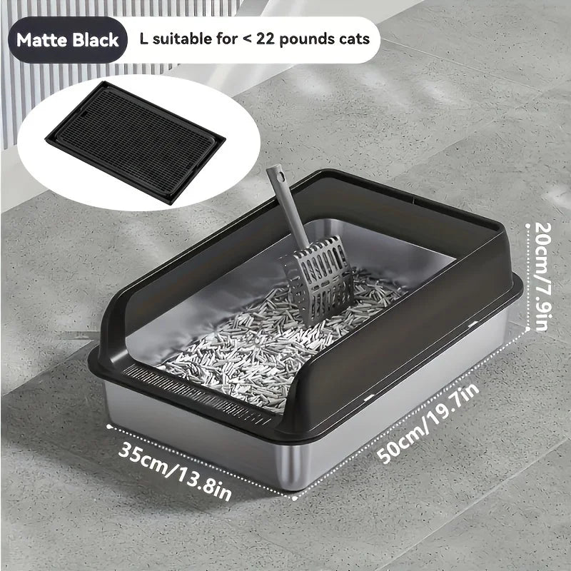 Leak Proof Stainless Steel Cat Box