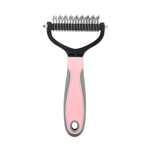 Stainless Steel Double Sided Pet Grooming Brush, part of the RPBA Shop range for pets