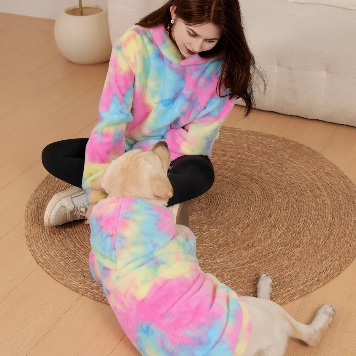 Matching Set Rainbow Hoodie for Master and Pet