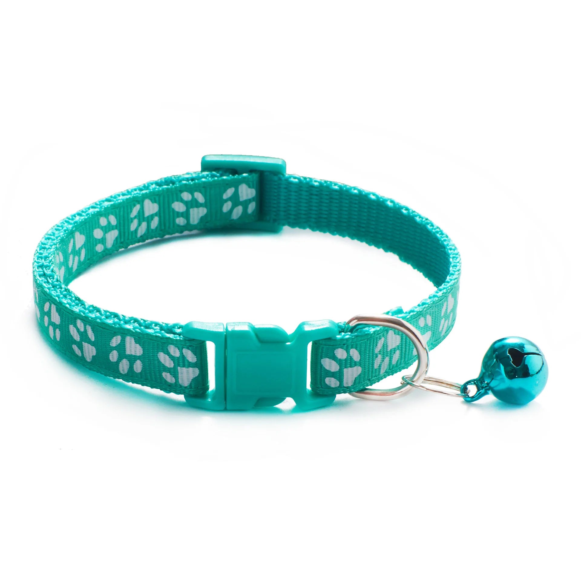 Colourful Cartoon Cat Collar with Bell