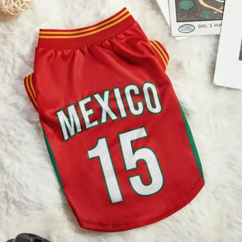 Dog & Cat Football Jersey Vest