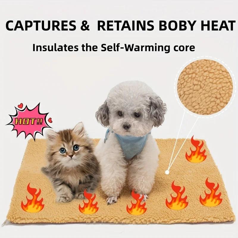 Self-Heating Pet Pad for Cats and Dogs