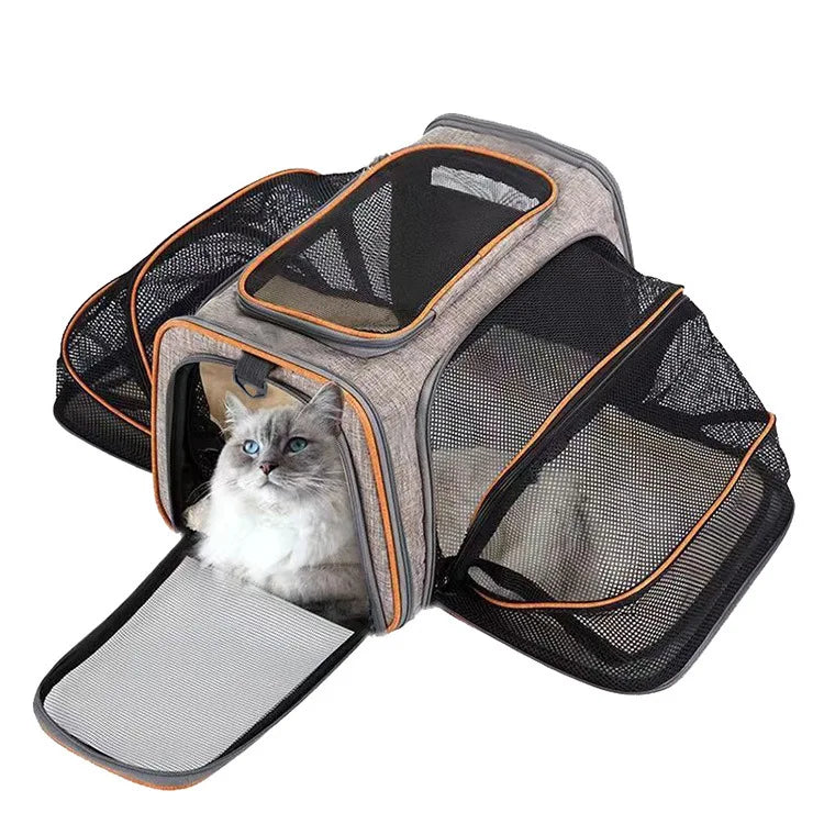 Pet Bag Mesh Carrier with Expansion
