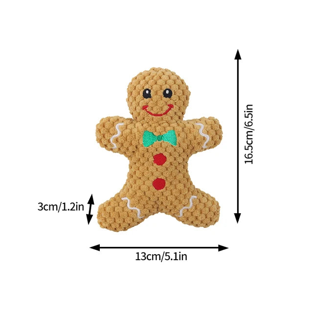 Christmas Plush Chew Toy for Pets