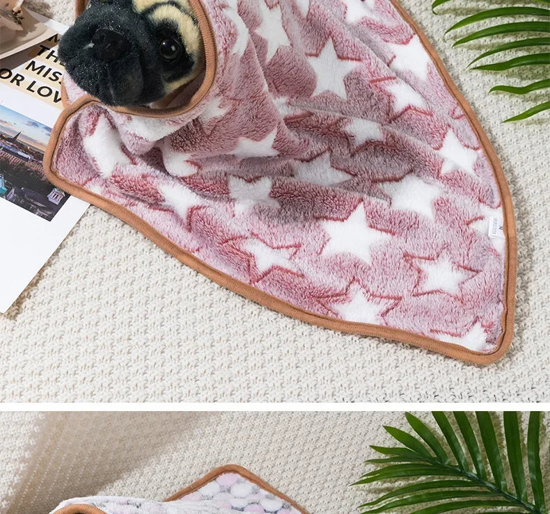 Breathable Coral Fleece Pet Blanket