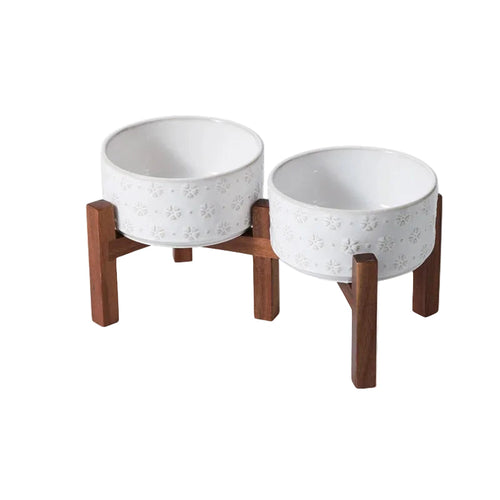 Elevated Dog Feeding Bowl Set