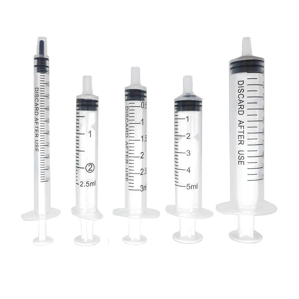 10pcs Plastic Syringe Set (1ml-10ml)