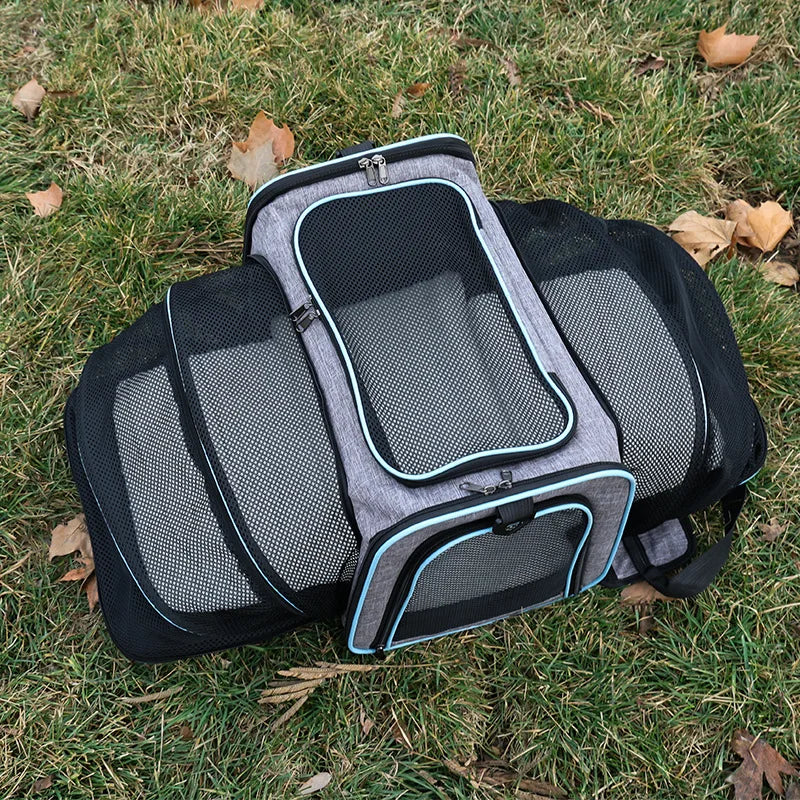 Pet Bag Mesh Carrier with Expansion