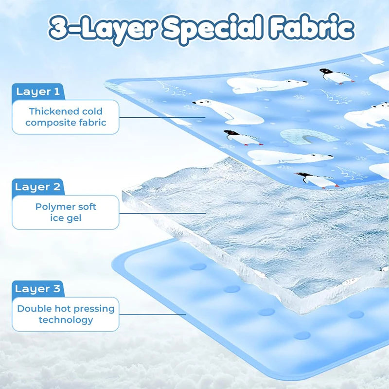 Washable Cooling Mat for Cats and Dogs
