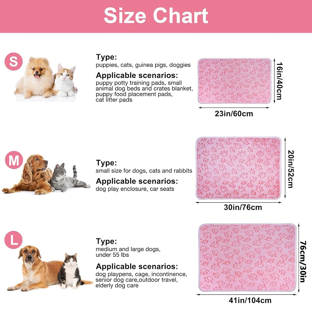 Soft and Cosy Paw Print Pet Blanket