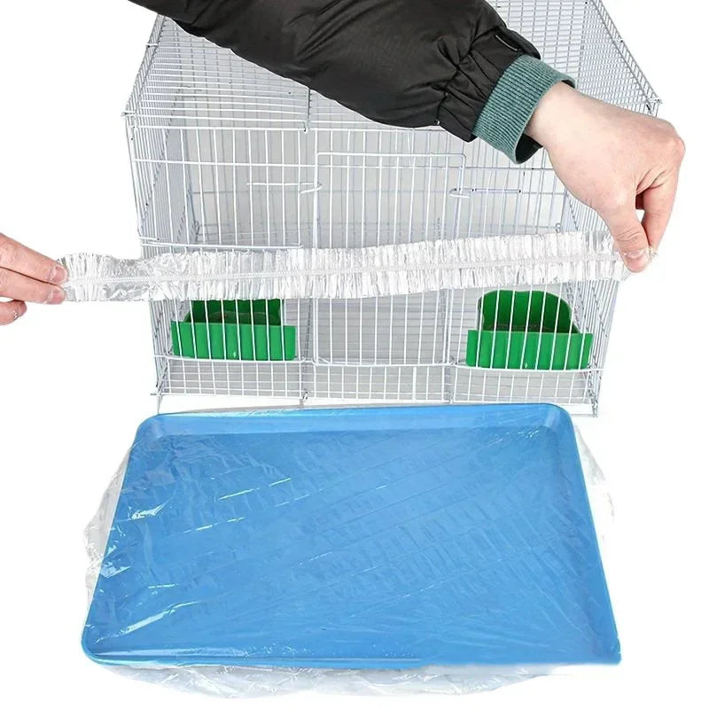 Pet Disposable Plastic Mat Cage Tray Cover
