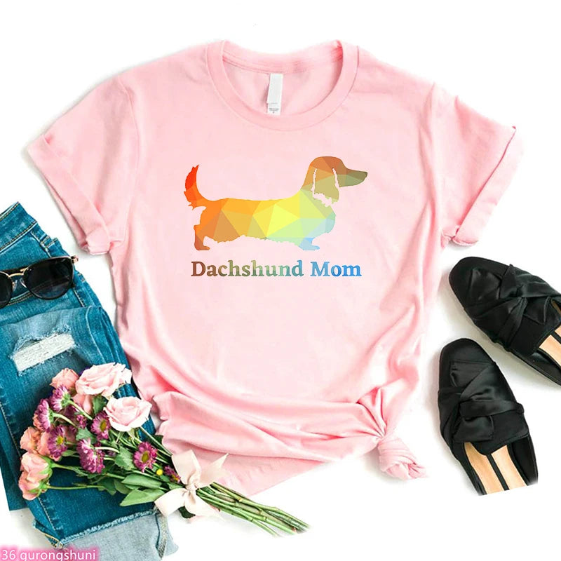 Dachshund Dog Mom T-Shirt