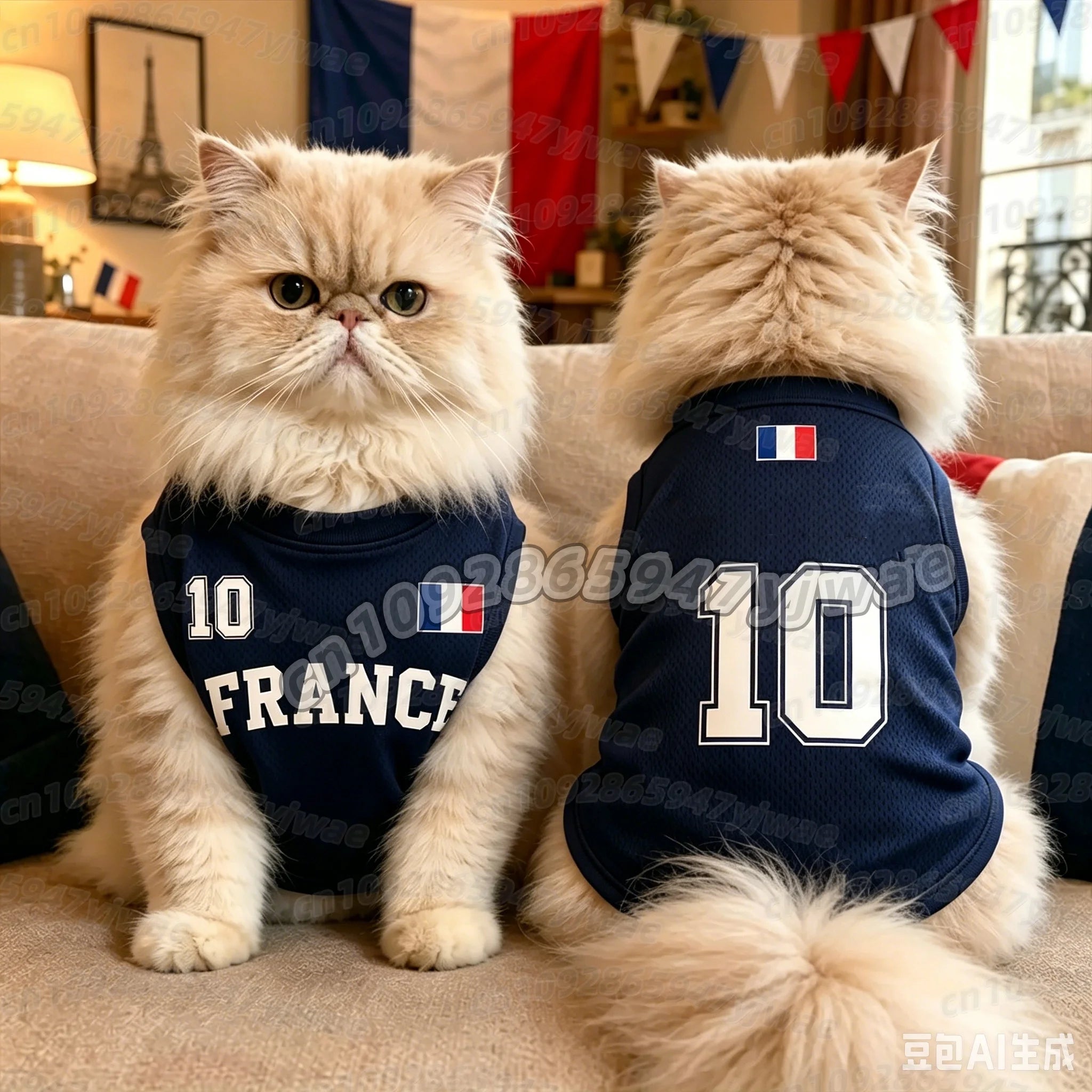 France Soccer Pet T-Shirt Vest