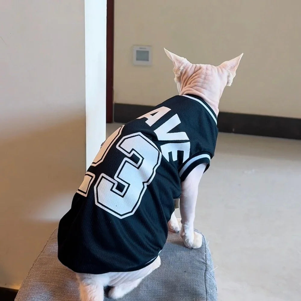 Breathable Sphynx Cat Soccer Jersey