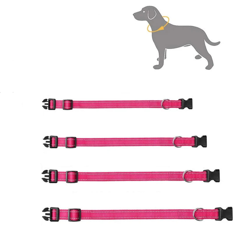 Dog Collar Strap With Adjustable Safety Nylon
