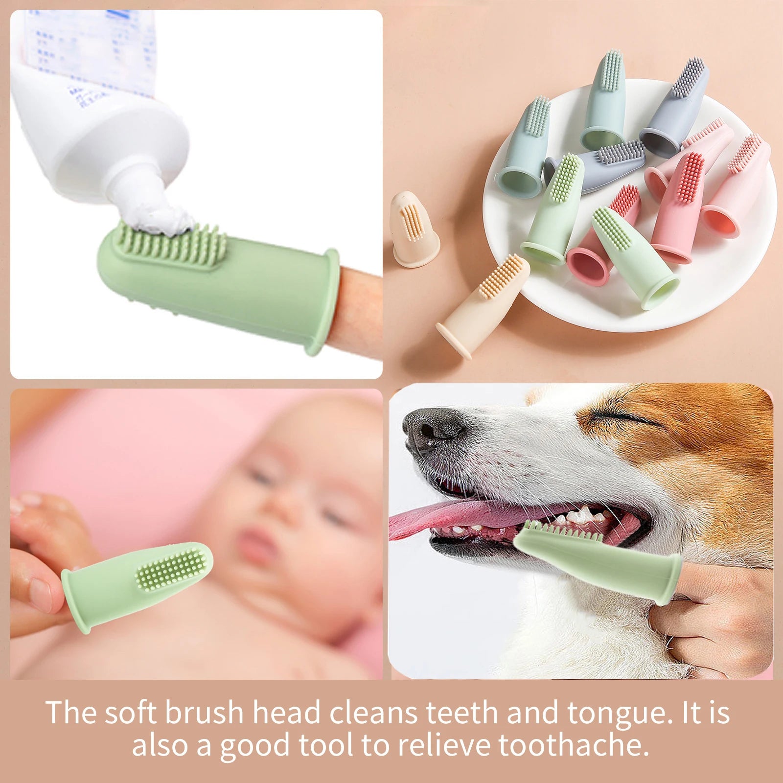 Pastel Dog Toothbrush