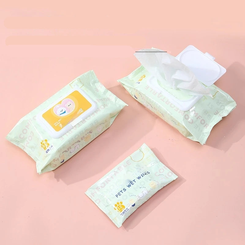 Deodorising Antibacterial Pet Wet Wipes
